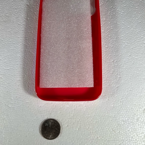 Red iPhone 13 PRO MAX Metallic Ombre Iridescent Pearlized BUBBLE Puffer Case - Picture 3 of 15